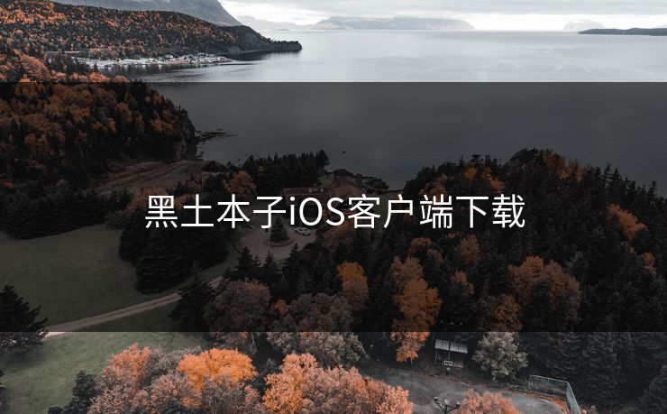 黑土本子iOS客户端下载